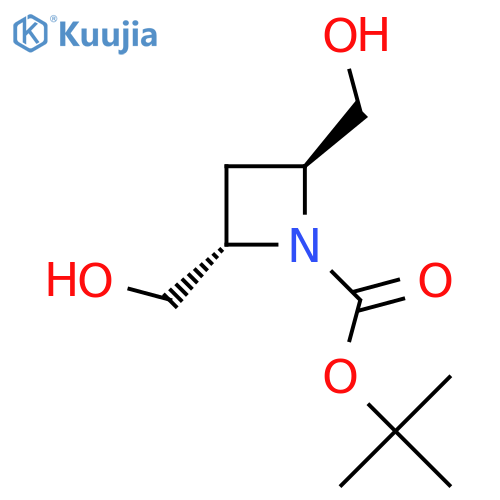 tert-Butyl trans-2,4-bis(hydroxymethyl)azetidine-1-carboxylate structure