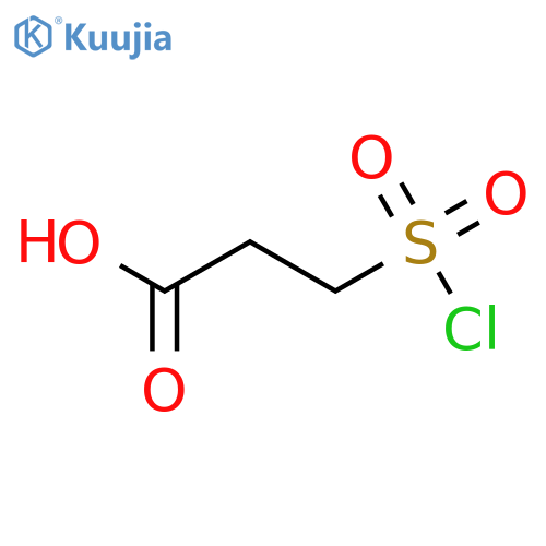 Propanoic acid, 3-(chlorosulfonyl)- structure