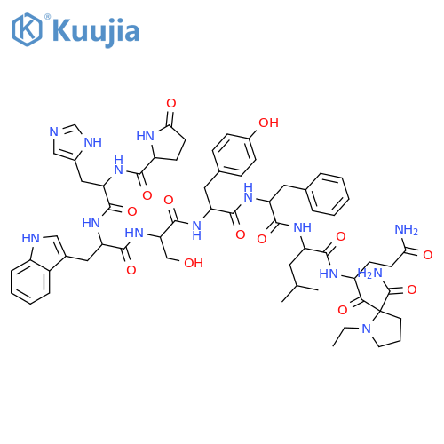 1-9-Luteinizinghormone-releasing factor I (chicken),6-D-phenylalanine-9-(N-ethyl-L-prolinamide)- (9CI) structure