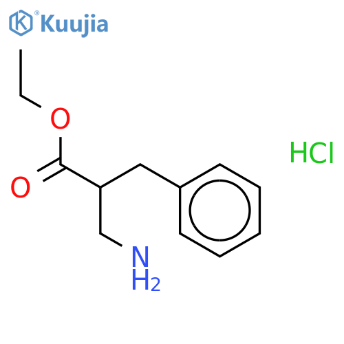 2-Aminomethyl-3-phenylpropionic Acid Ethyl Ester Hydrochloride structure