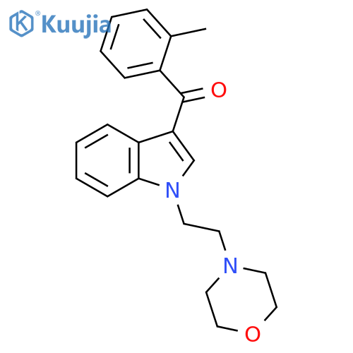 Methanone, (2-methylphenyl)[1-[2-(4-morpholinyl)ethyl]-1H-indol-3-yl]- structure