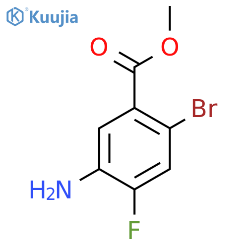 5-Amino-2-bromo-4-fluorobenzoic Acid Methyl Ester structure