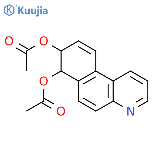 (7S,8S)-7,8-dihydrobenzo[f]quinoline-7,8-diyl diacetate structure