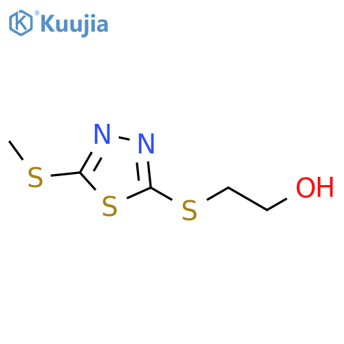 Ethanol, 2-[[5-(methylthio)-1,3,4-thiadiazol-2-yl]thio]- structure