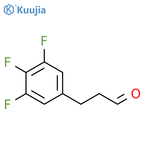 3-(3,4,5-trifluorophenyl)propanal structure