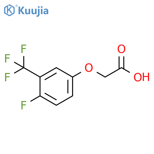 2-4-fluoro-3-(trifluoromethyl)phenoxyacetic acid structure