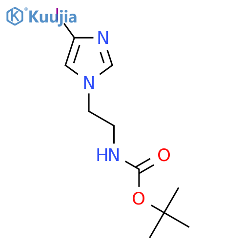 tert-butyl N-2-(4-iodo-1H-imidazol-1-yl)ethylcarbamate structure