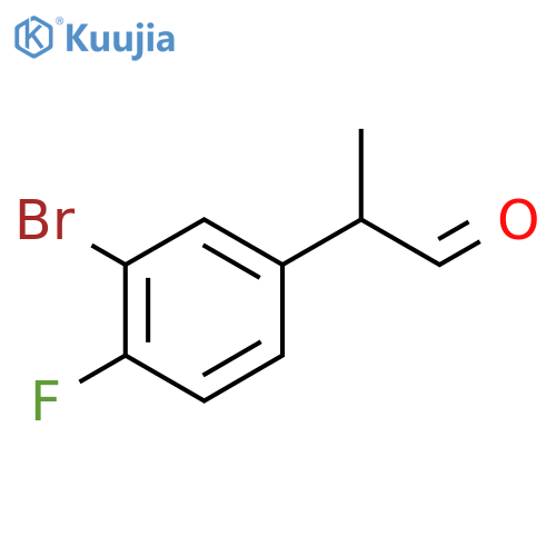 2-(3-bromo-4-fluorophenyl)propanal structure