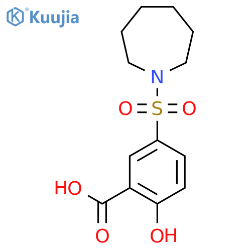 5-(Azepan-1-ylsulfonyl)-2-hydroxybenzoic acid structure
