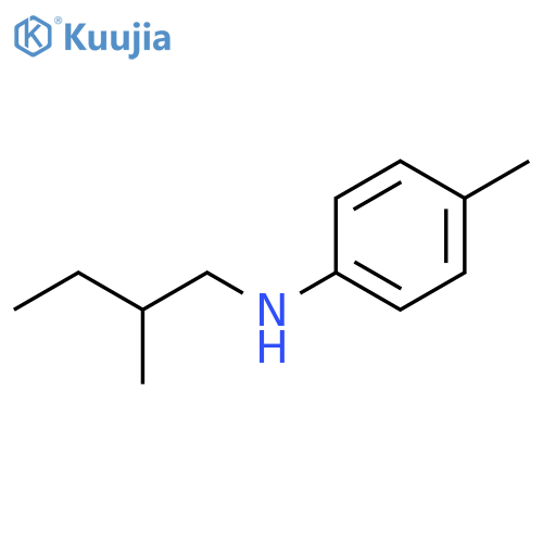 4-methyl-N-(2-methylbutyl)aniline structure