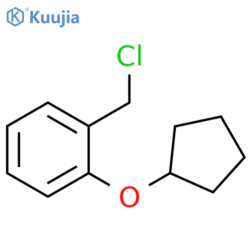 1-(chloromethyl)-2-(cyclopentyloxy)benzene structure