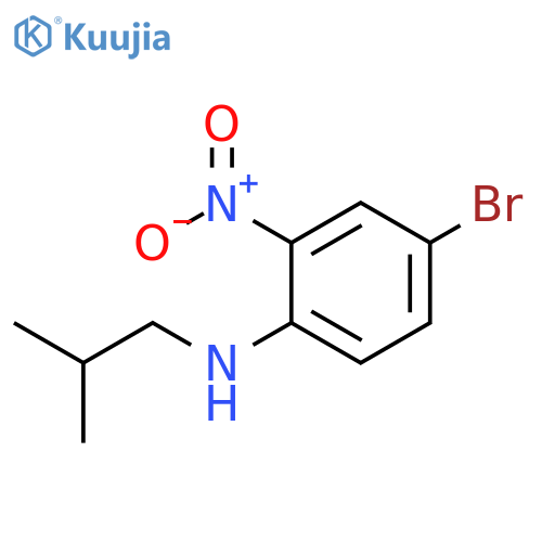 Benzenamine, 4-bromo-N-(2-methylpropyl)-2-nitro- structure