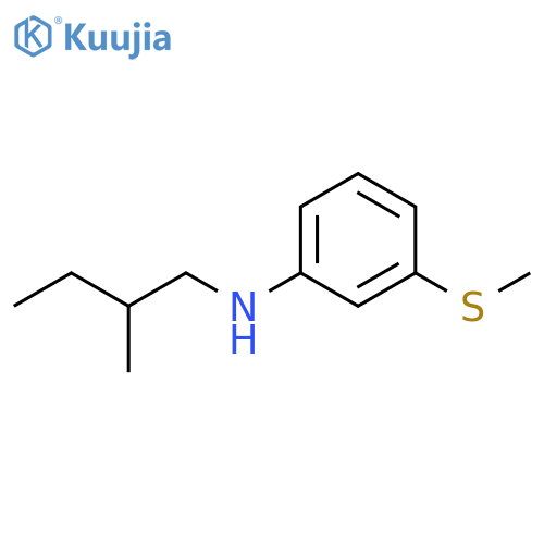 N-(2-methylbutyl)-3-(methylsulfanyl)aniline structure