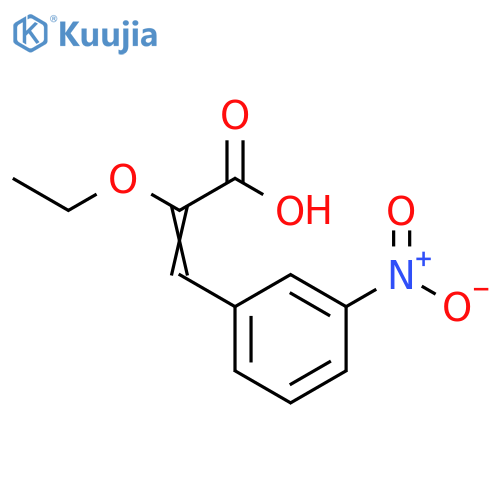 2-Propenoic acid, 2-ethoxy-3-(3-nitrophenyl)- structure