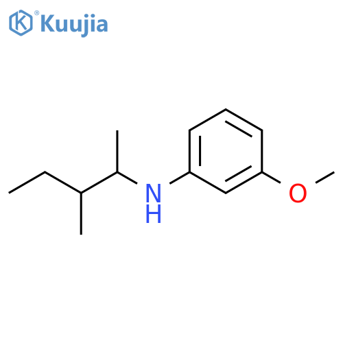 3-methoxy-N-(3-methylpentan-2-yl)aniline structure