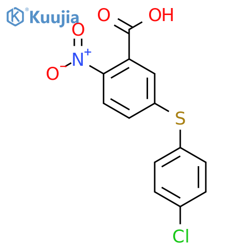 5-(4-Chlorophenyl)sulfanyl-2-nitrobenzoic Acid structure