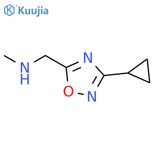 [(3-cyclopropyl-1,2,4-oxadiazol-5-yl)methyl](methyl)amine structure