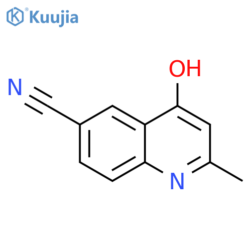 6-Quinolinecarbonitrile, 4-hydroxy-2-methyl- structure