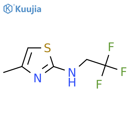 4-methyl-N-(2,2,2-trifluoroethyl)-1,3-thiazol-2-amine structure
