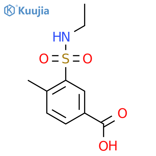 3-(Ethylsulfamoyl)-4-methylbenzoic acid structure