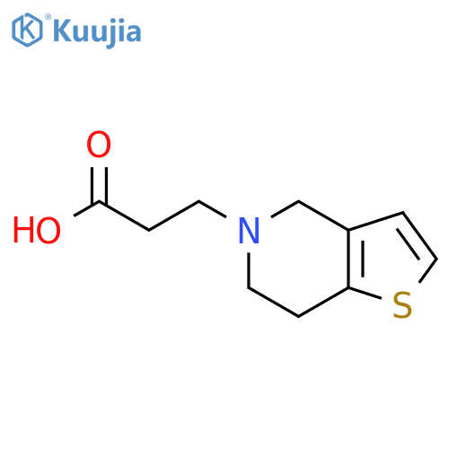 3-{4H,5H,6H,7H-thieno[3,2-c]pyridin-5-yl}propanoic acid structure