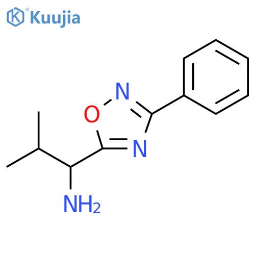1,2,4-Oxadiazole-5-methanamine, α-(1-methylethyl)-3-phenyl- structure