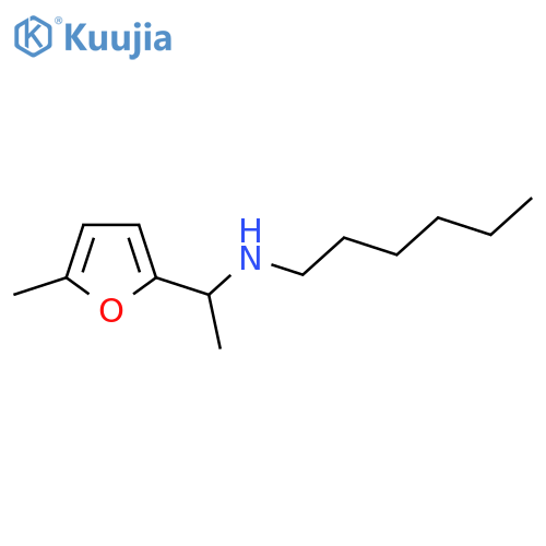 hexyl1-(5-methylfuran-2-yl)ethylamine structure