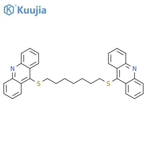 Acridine, 9,9'-[1,7-heptanediylbis(thio)]bis- structure