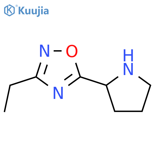 3-Ethyl-5-(pyrrolidin-2-yl)-1,2,4-oxadiazole structure