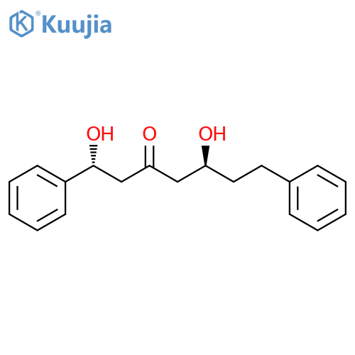 3-Heptanone,1,5-dihydroxy-1,7-diphenyl-, (1R,5S)- structure