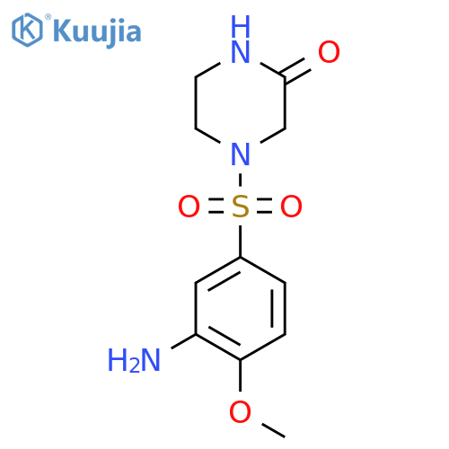 4-(3-Amino-4-methoxybenzenesulfonyl)piperazin-2-one structure