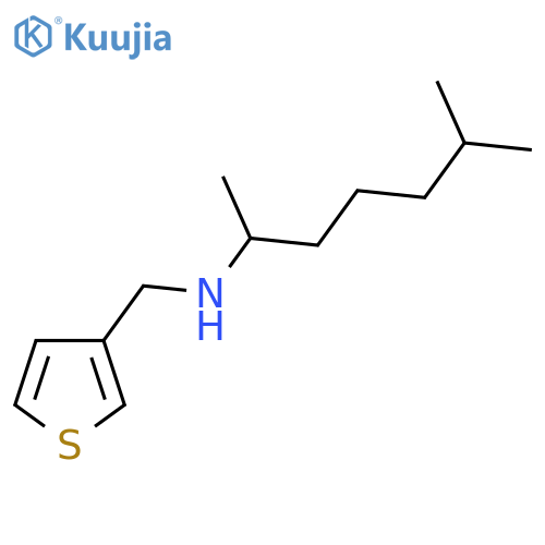 (6-methylheptan-2-yl)(thiophen-3-yl)methylamine structure