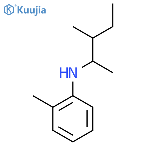 2-methyl-N-(3-methylpentan-2-yl)aniline structure