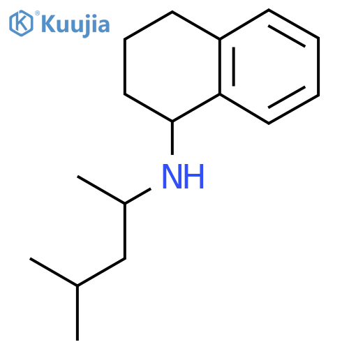 N-(4-Methylpentan-2-yl)-1,2,3,4-tetrahydronaphthalen-1-amine structure