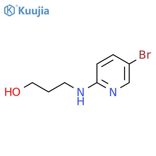 3-(5-Bromo-2-pyridinyl)amino-1-propanol structure