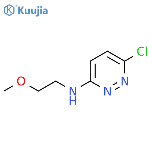6-chloro-N-(2-methoxyethyl)pyridazin-3-amine structure