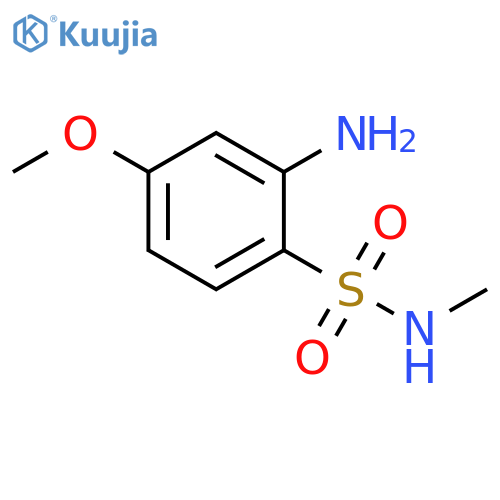 2-amino-4-methoxy-N-methylbenzene-1-sulfonamide structure