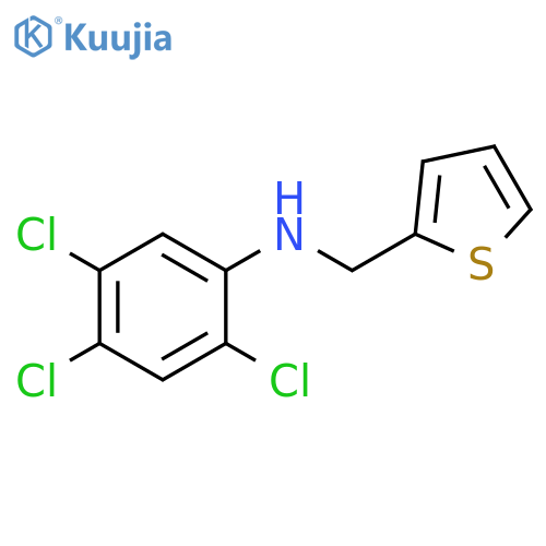2,4,5-Trichloro-N-(2-thienylmethyl)aniline structure