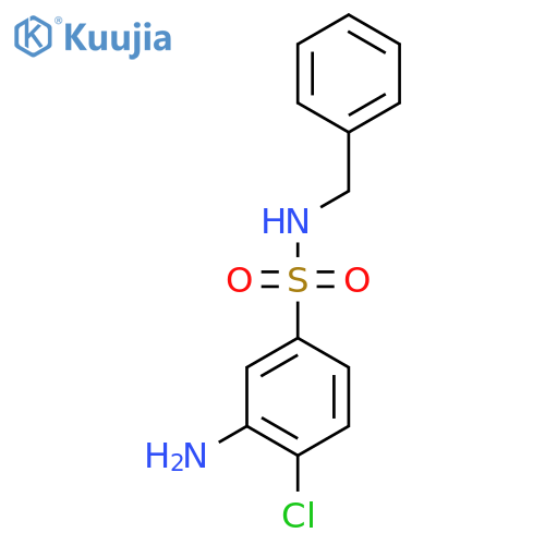 3-Amino-N-benzyl-4-chlorobenzenesulfonamide structure