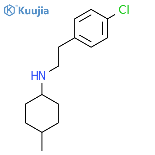 N-[2-(4-Chlorophenyl)ethyl]-4-methylcyclohexan-1-amine structure