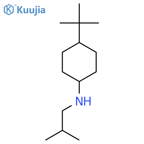 4-tert-butyl-N-(2-methylpropyl)cyclohexan-1-amine structure