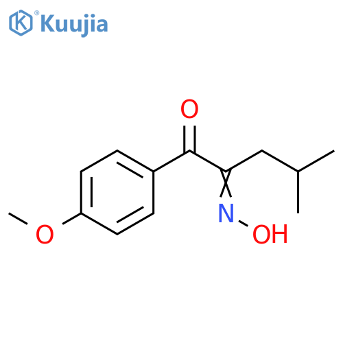 1,2-Pentanedione, 1-(4-methoxyphenyl)-4-methyl-, 2-oxime structure