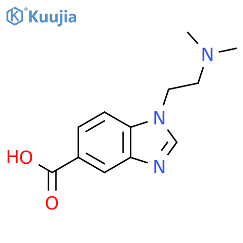 1-[2-(dimethylamino)ethyl]-1H-benzimidazole-5-carboxylic acid structure