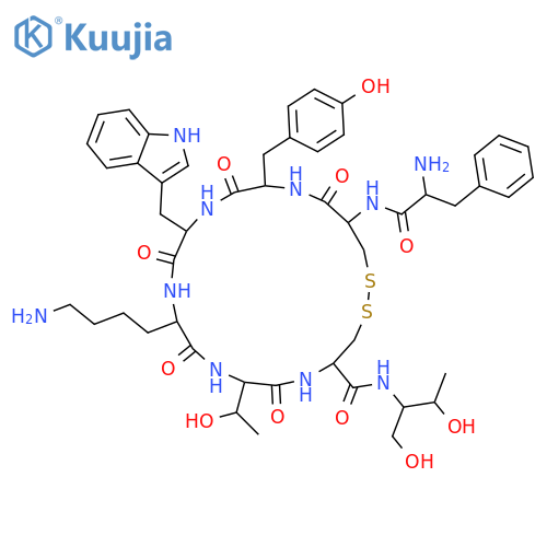 L-Cysteinamide,D-phenylalanyl-L-cysteinyl-L-tyrosyl-D-tryptophyl-L-lysyl-L-threonyl-N-[(1R,2R)-2-hydroxy-1-(hydroxymethyl)propyl]-,cyclic (2&reg;7)-disulfide structure