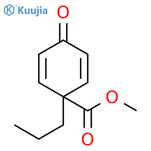 Propyl, 3-[1-(methoxycarbonyl)-4-oxo-2,5-cyclohexadien-1-yl]- structure