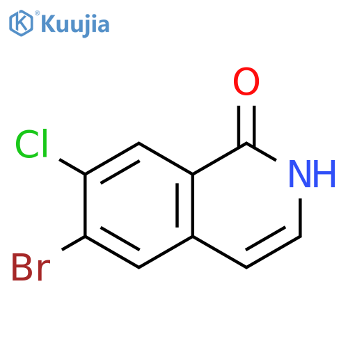 6-bromo-7-chloro-1,2-dihydroisoquinolin-1-one structure