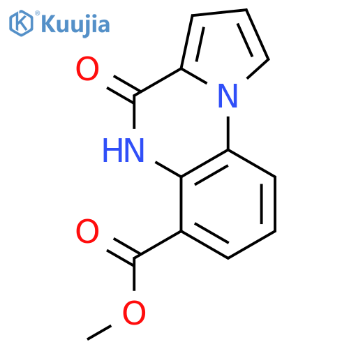 4,5-dihydro-4-oxo-Pyrrolo[1,2-a]quinoxaline-6-carboxylic acid methyl ester structure