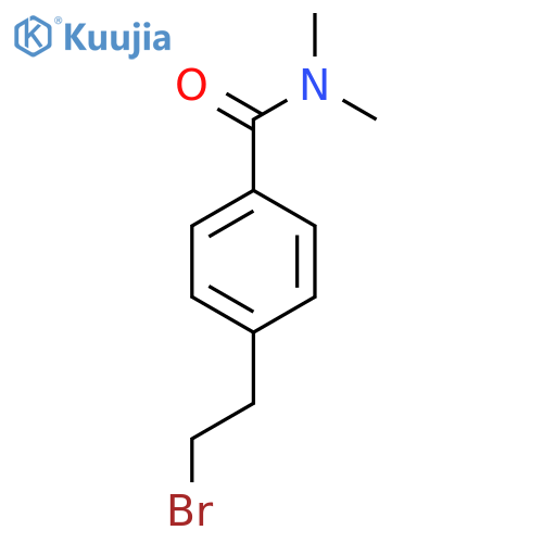 4-(2-bromoethyl)-N,N-dimethylbenzamide structure