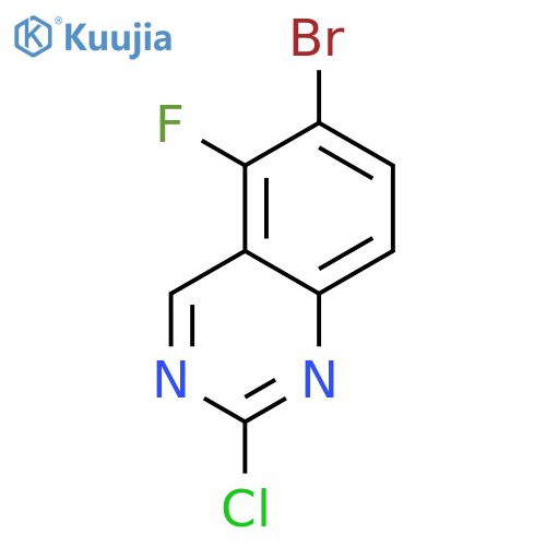6-bromo-2-chloro-5-fluoroquinazoline structure