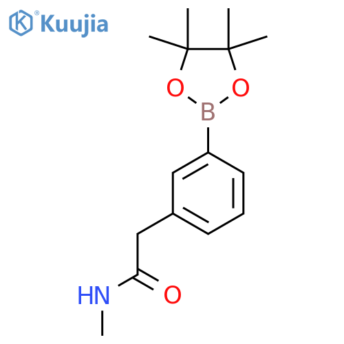 3-(N-Methylaminocarbonyl)methylphenylboronic Acid Pinacol Ester structure